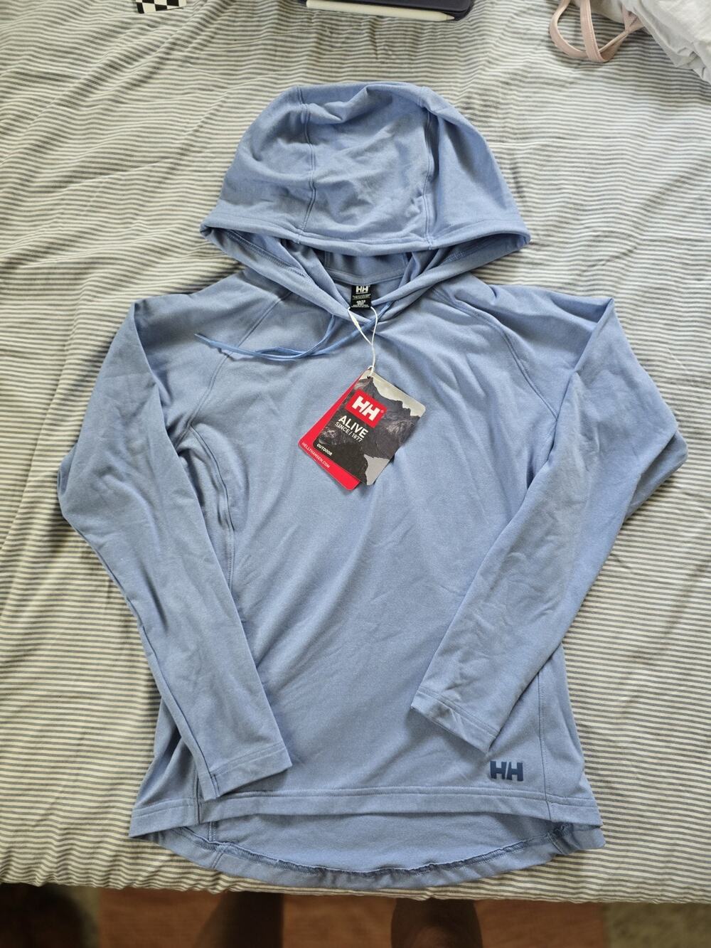 Helly Hansen Women's Blue Long Sleeve Varglas Lightweight Hoodie XS ($85) Layer
